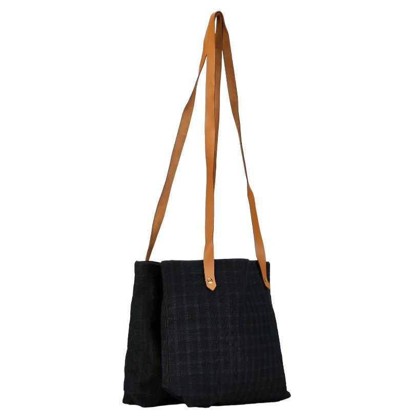 Hermes Hermes Hermes Canvas Leather Amedaba Tote Bag Canvas Tote Bag in Very Good Condition Size ONE SIZE - 2 Thumbnail