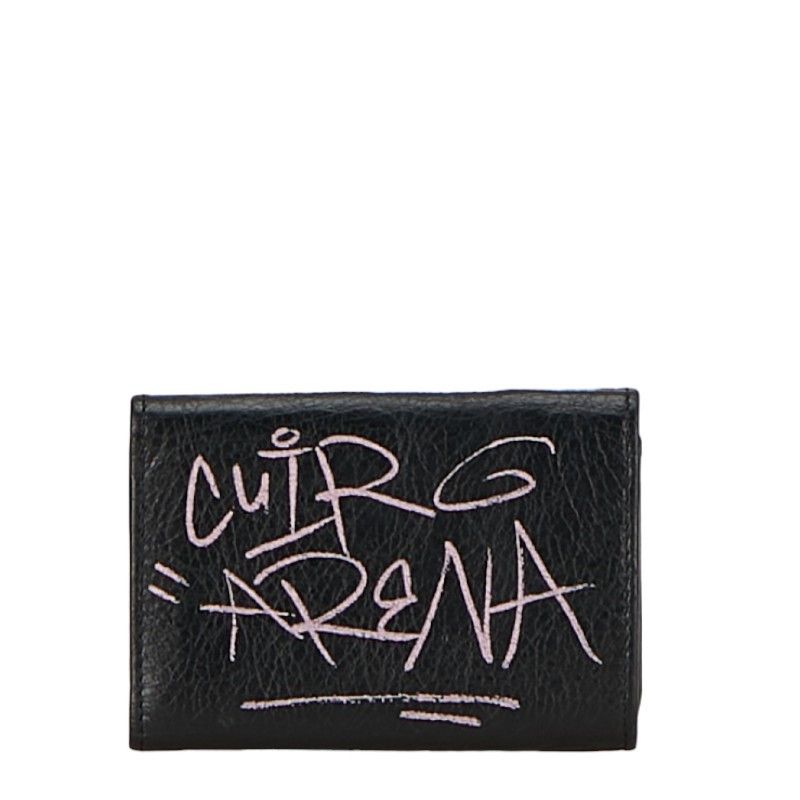 Balenciaga Balenciaga Balenciaga Leather Paper Mini Wallet Graffiti 391446 Leather Short Wallet 391446 in Very Good Condition Size ONE SIZE - 3 Thumbnail