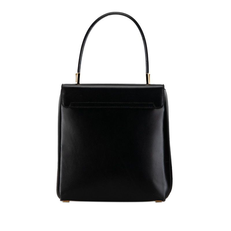 Salvatore Ferragamo Salvatore Ferragamo Salvatore Ferragamo Leather 2WAY Handbag AQ-21 8739 Black Leather Handbag AQ-21 8739 in Very Good Condition Size ONE SIZE - 4 Thumbnail
