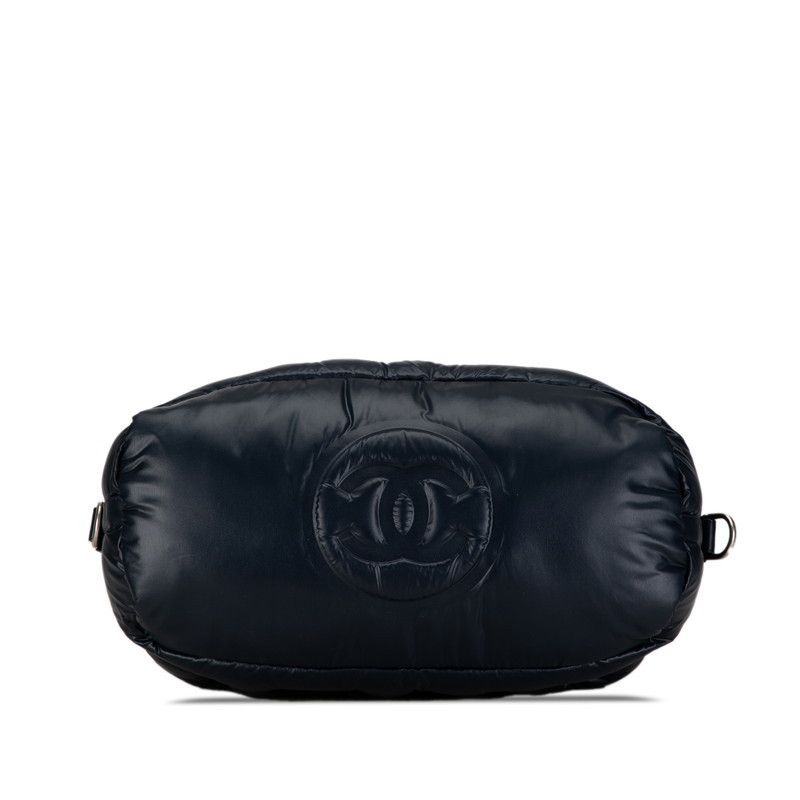 Chanel Chanel Chanel Nylon Wool Coco Neige Embossed Logo Handbag Canvas Handbag in Very Good Condition Size ONE SIZE - 5 Thumbnail