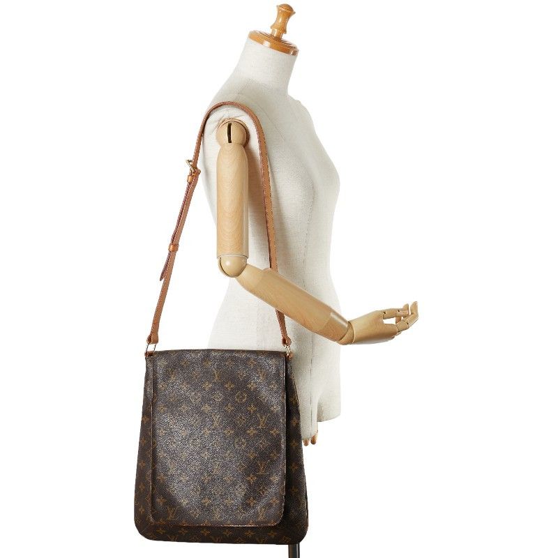 Louis Vuitton Louis Vuitton Louis Vuitton Monogram Musette Shoulder Bag M51256 Brown PVC Leather Canvas Crossbody Bag M51256 in Very Good Condition Size ONE SIZE - 10 Thumbnail
