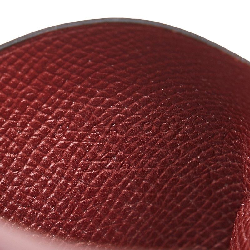 Hermes Hermes Hermes Calvi Card Case Coin Case Rouge Ash Wine Red Leather Card Case in Great Condition Size ONE SIZE - 9 Thumbnail