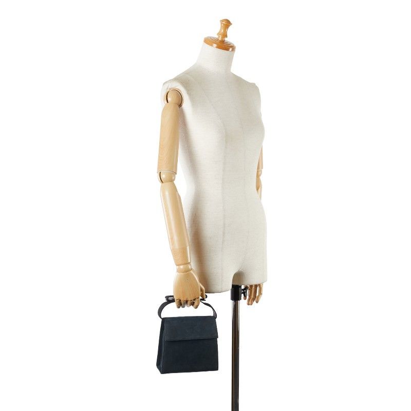 Salvatore Ferragamo Salvatore Ferragamo Salvatore Ferragamo Suede Leather Vara Ribbon Handbag Leather Handbag in Very Good Condition Size ONE SIZE - 9 Thumbnail