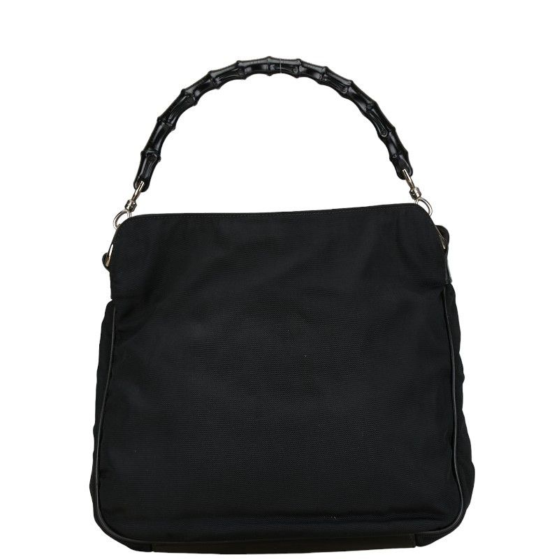 Gucci Gucci Gucci Bamboo Canvas Leather Handbag 0011638 Canvas Handbag 0011638 in Very Good Condition Size ONE SIZE - 3 Thumbnail