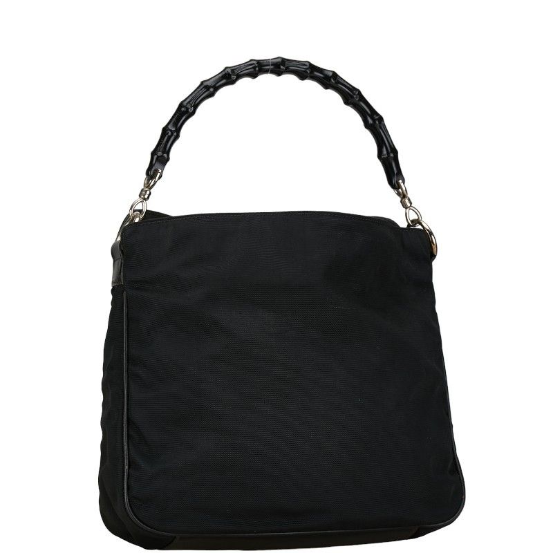 Gucci Gucci Gucci Bamboo Canvas Leather Handbag 0011638 Canvas Handbag 0011638 in Very Good Condition Size ONE SIZE - 2 Thumbnail