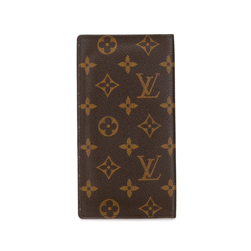 Louis Vuitton Louis Vuitton Louis Vuitton Monogram Long Wallet M61823 Brown PVC Leather Canvas Long Wallet M61823 in Very Good Condition Size ONE SIZE - 3 Thumbnail