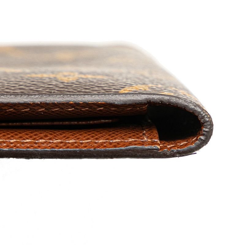 Louis Vuitton Louis Vuitton Louis Vuitton Monogram Long Wallet M61823 Brown PVC Leather Canvas Long Wallet M61823 in Very Good Condition Size ONE SIZE - 6 Thumbnail