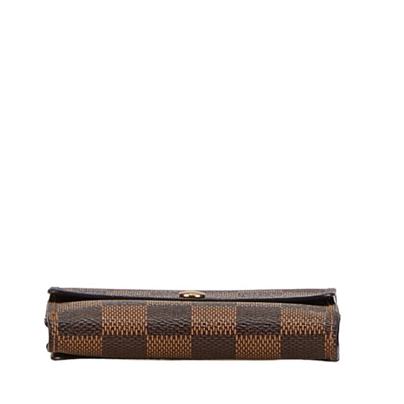 Louis Vuitton Louis Vuitton Louis Vuitton Damier Elise Compact Wallet N61654 Canvas Short Wallet N61654 in Very Good Condition Size ONE SIZE - 4 Thumbnail
