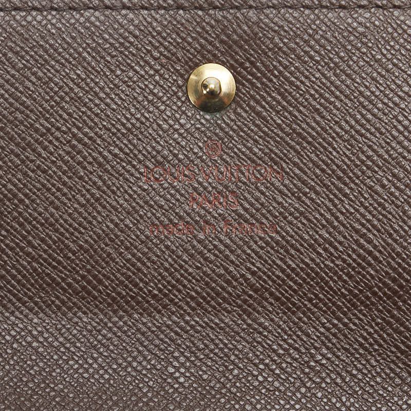 Louis Vuitton Louis Vuitton Louis Vuitton Damier Elise Compact Wallet N61654 Canvas Short Wallet N61654 in Very Good Condition Size ONE SIZE - 7 Thumbnail