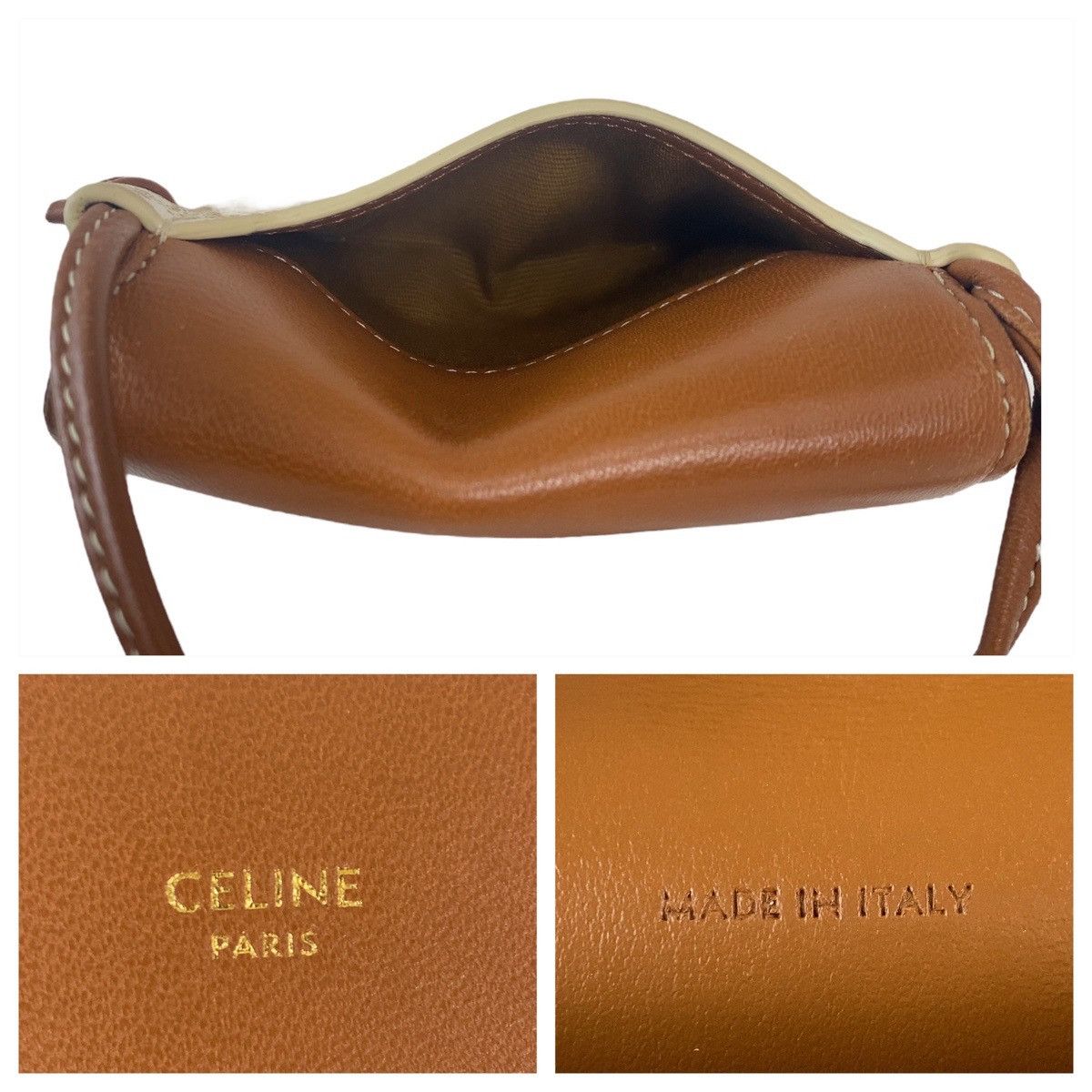 Celine Celine Celine Triomphe PVC/Leather Shoulder Bag 408514 Canvas Crossbody Bag 408514 in Very Good Condition Size ONE SIZE - 9 Thumbnail