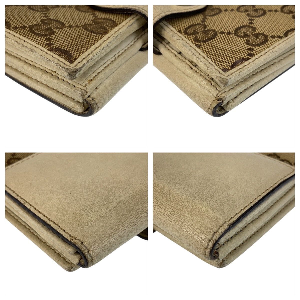 Gucci Gucci Gucci GG Canvas Heart Compact Wallet 408463 Canvas Short Wallet 408463 in Very Good Condition Size ONE SIZE - 5 Thumbnail