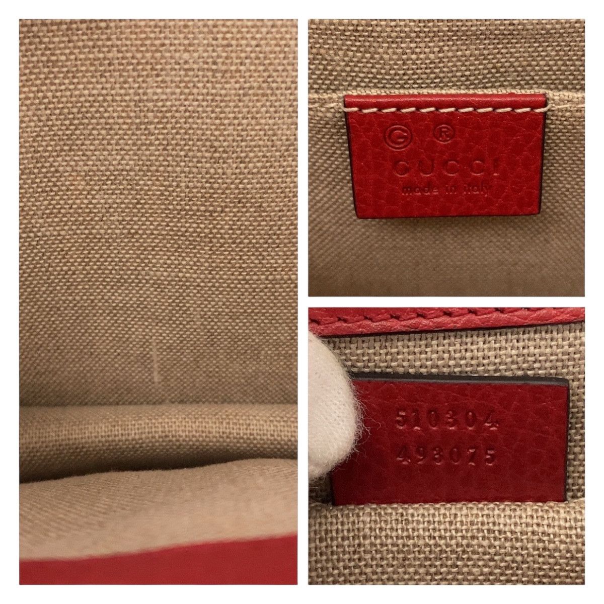 Gucci Gucci Gucci Leather Interlocking Shoulder Bag 510304 Leather Crossbody Bag 510304 in Excellent Condition Size ONE SIZE - 5 Thumbnail