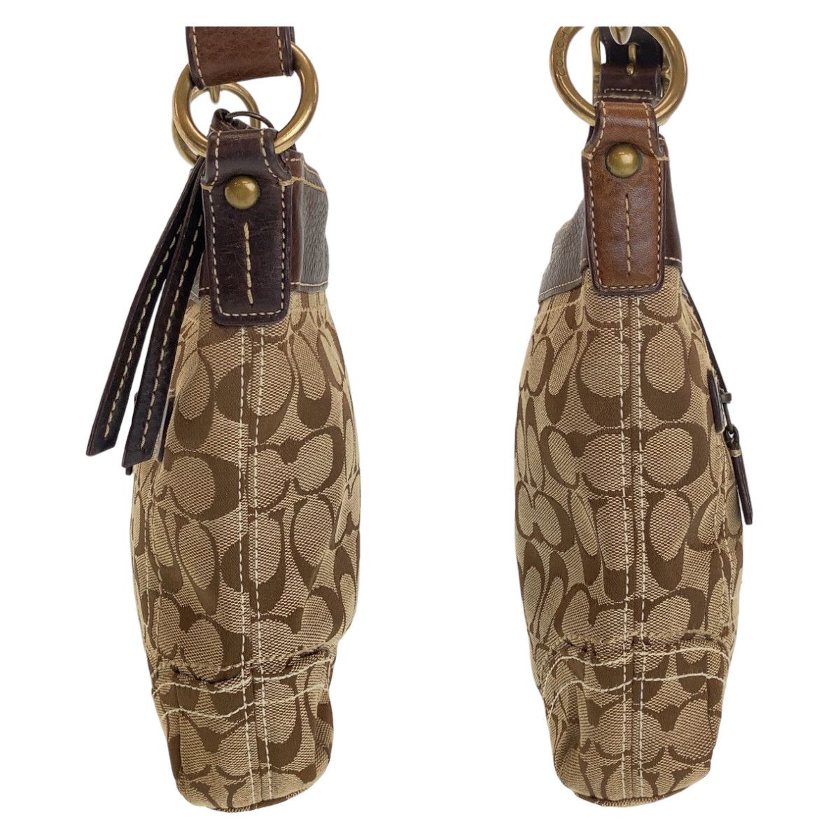Coach Coach Coach Signature Canvas Leather Crossbody Bag Canvas Crossbody Bag Size ONE SIZE - 5 Thumbnail