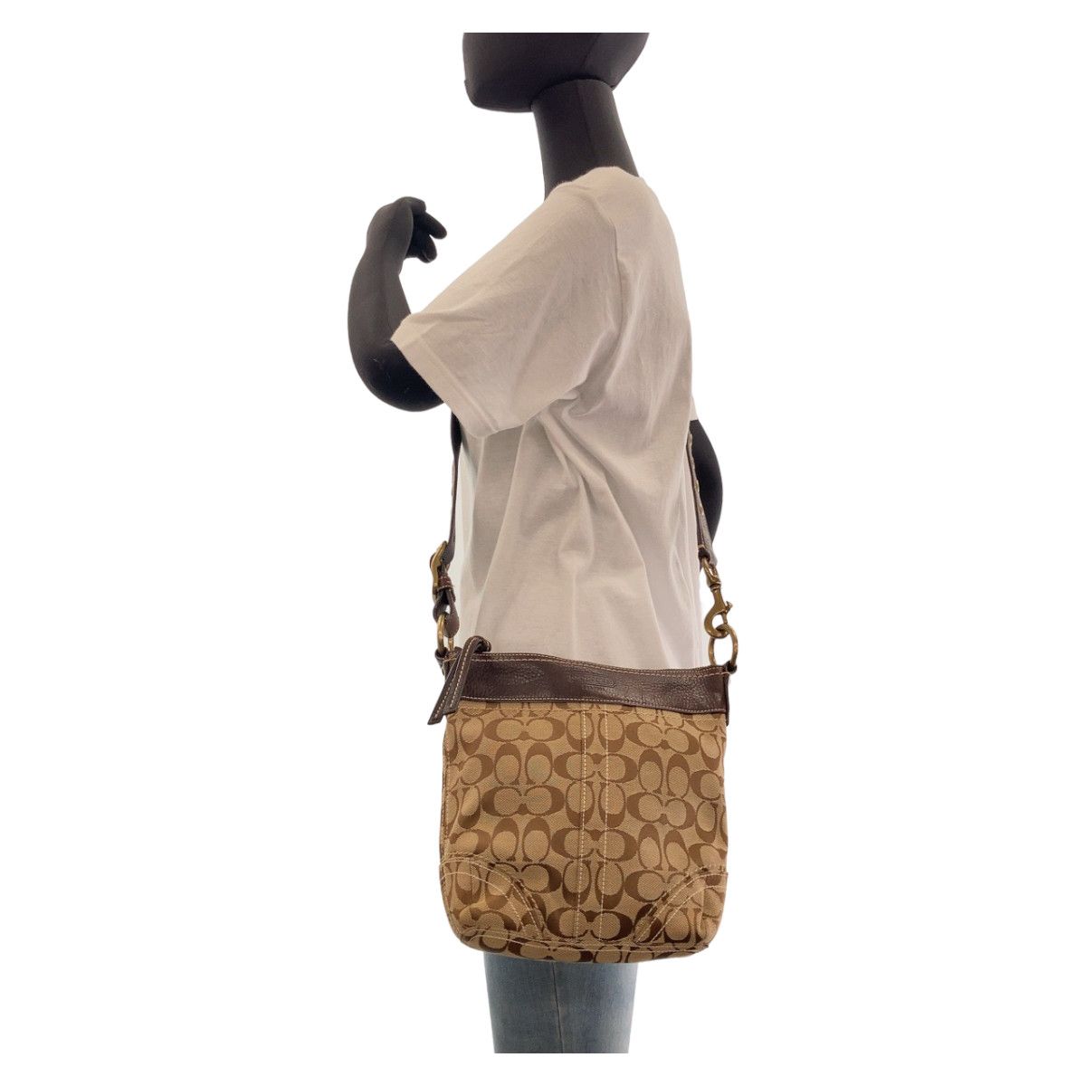 Coach Coach Coach Signature Canvas Leather Crossbody Bag Canvas Crossbody Bag Size ONE SIZE - 7 Thumbnail