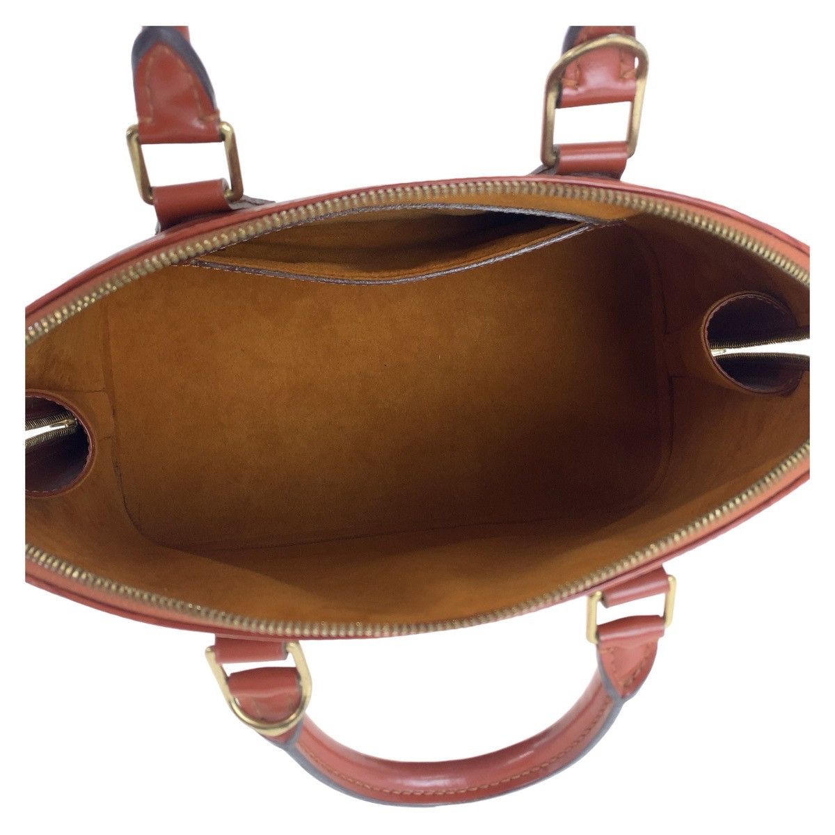 Louis Vuitton Louis Vuitton Louis Vuitton Epi Alma Handbag Brown M52143 Leather Handbag M52143 Size ONE SIZE - 3 Thumbnail