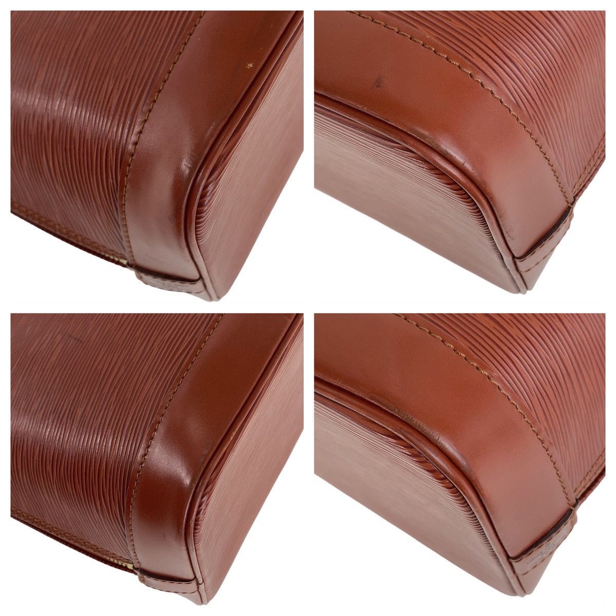 Louis Vuitton Louis Vuitton Louis Vuitton Epi Alma Handbag Brown M52143 Leather Handbag M52143 Size ONE SIZE - 4 Thumbnail