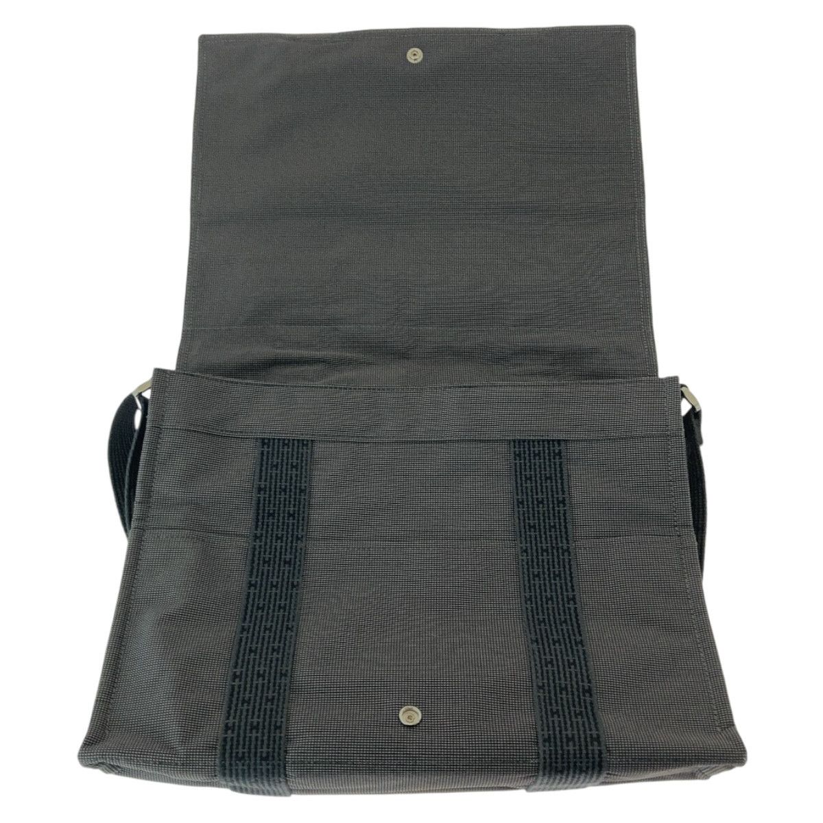 Hermes Hermes Hermes Canvas Herline Bass MM Messenger Bag Canvas Crossbody Bag 408467 in Great Condition Size ONE SIZE - 4 Thumbnail