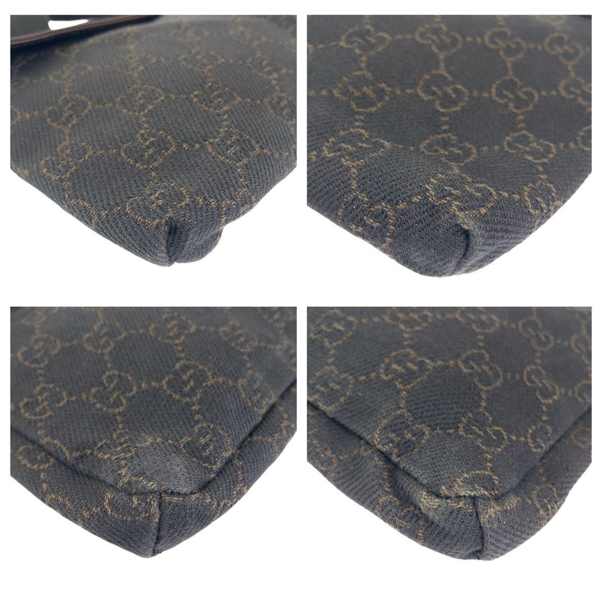 Gucci Gucci Gucci GG Canvas Leather Brown Silver Hardware Waist Bag Canvas Belt Bag 28566 in Very Good Condition Size ONE SIZE - 4 Thumbnail