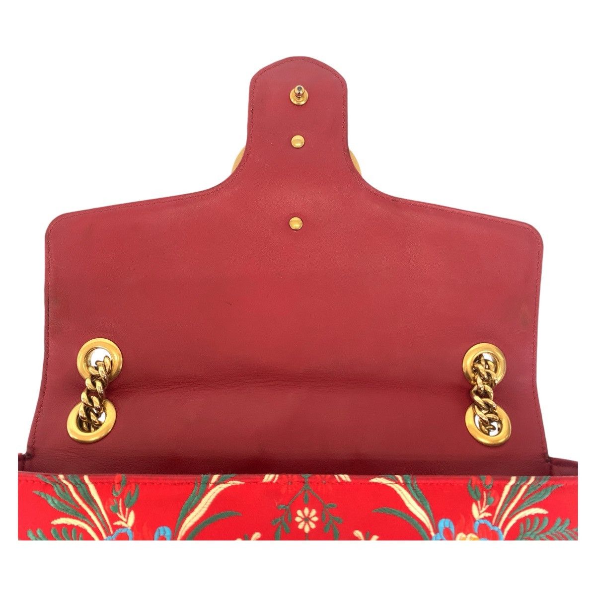 Gucci Gucci Gucci GG Marmont Red Satin Shoulder Bag 443496 Canvas Crossbody Bag 443496 in Very Good Condition Size ONE SIZE - 8 Thumbnail