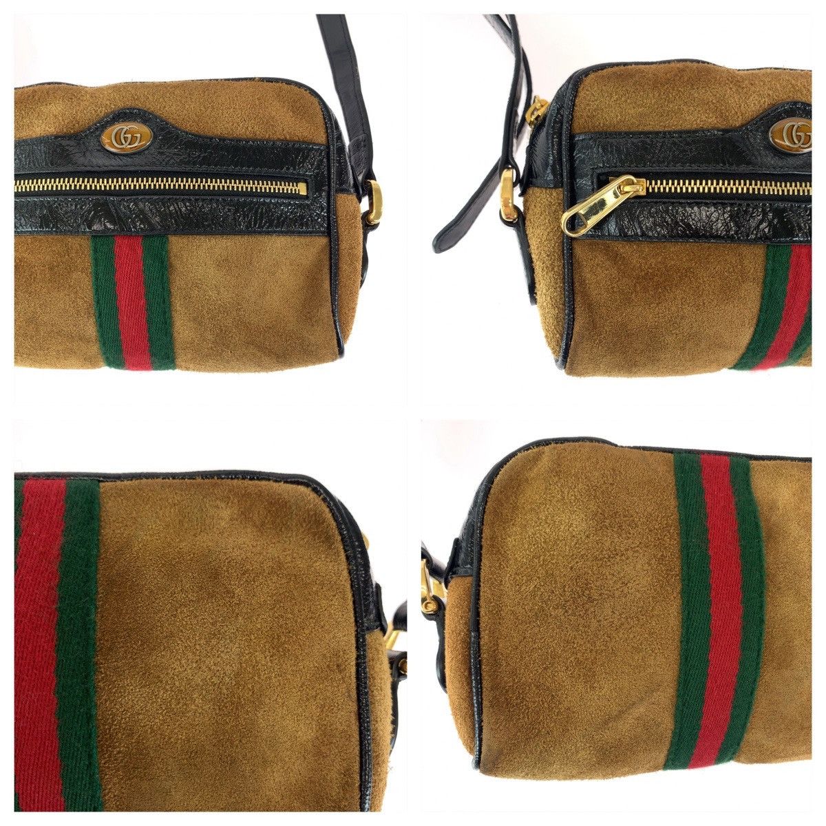 Gucci Gucci Gucci Ophidia Suede/Leather Shoulder Bag Pochette 573321 Leather Crossbody Bag 573321 in Very Good Condition Size ONE SIZE - 5 Thumbnail