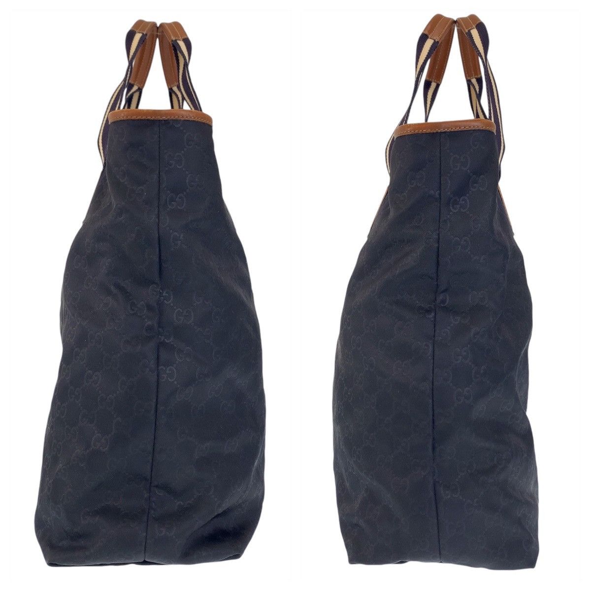 Gucci Gucci Gucci GG Canvas Leather Tote Bag 2way Canvas Tote Bag 256099 in Very Good Condition Size ONE SIZE - 5 Thumbnail