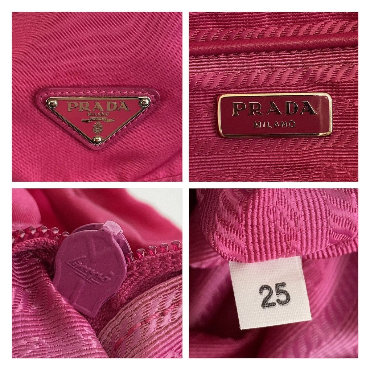 Prada Prada Prada Nylon Tessuto Logo Backpack Canvas Backpack in Very Good Condition Size ONE SIZE - 6 Thumbnail