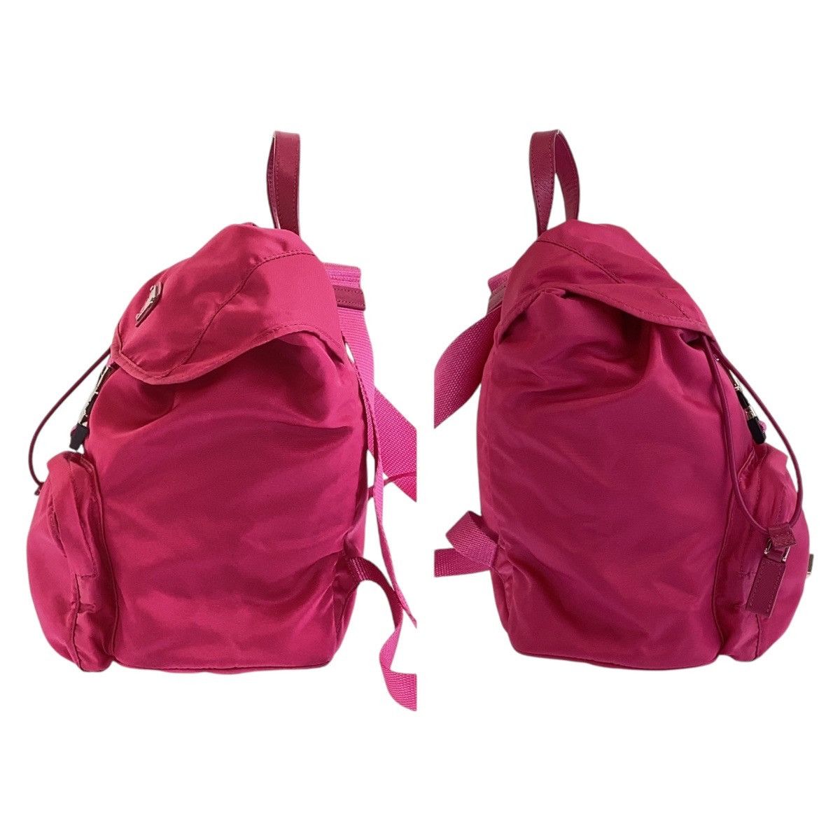 Prada Prada Prada Nylon Tessuto Logo Backpack Canvas Backpack in Very Good Condition Size ONE SIZE - 8 Thumbnail