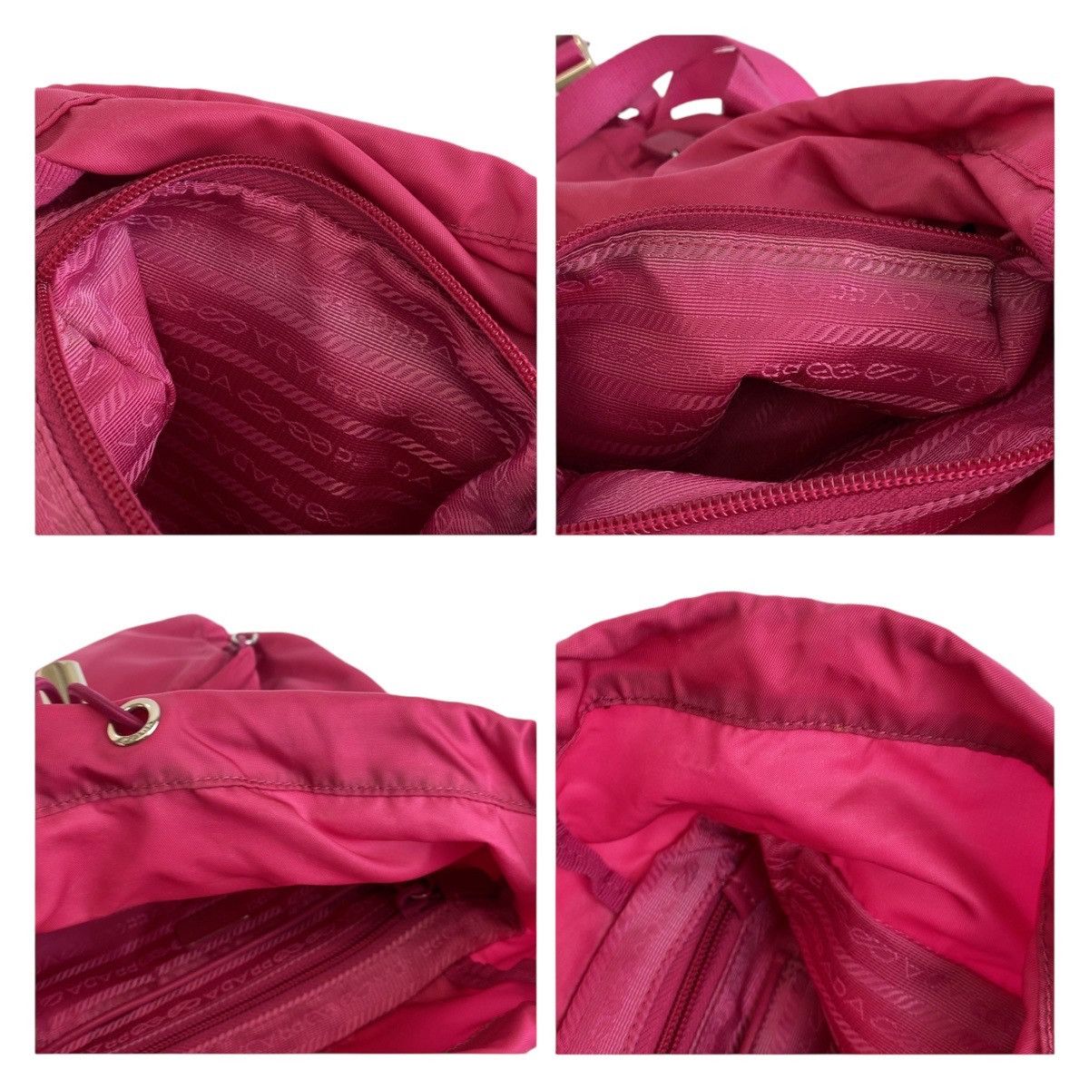 Prada Prada Prada Nylon Tessuto Logo Backpack Canvas Backpack in Very Good Condition Size ONE SIZE - 4 Thumbnail