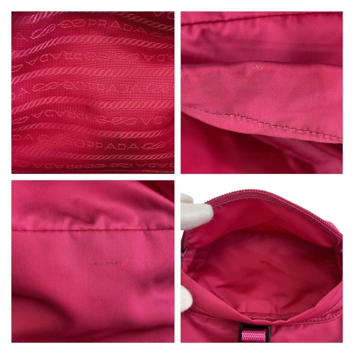Prada Prada Prada Nylon Tessuto Logo Backpack Canvas Backpack in Very Good Condition Size ONE SIZE - 5 Thumbnail
