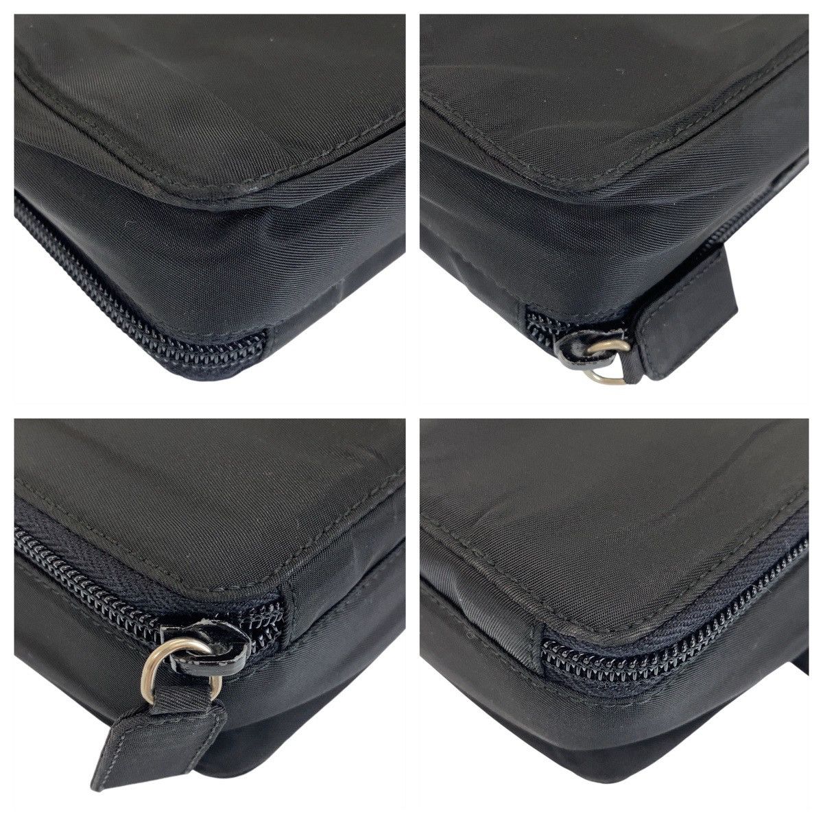 Prada Prada Prada Nylon/Leather Tessuto Triangle Logo Crossbody Bag Canvas Crossbody Bag 408229 in Very Good Condition Size ONE SIZE - 5 Thumbnail