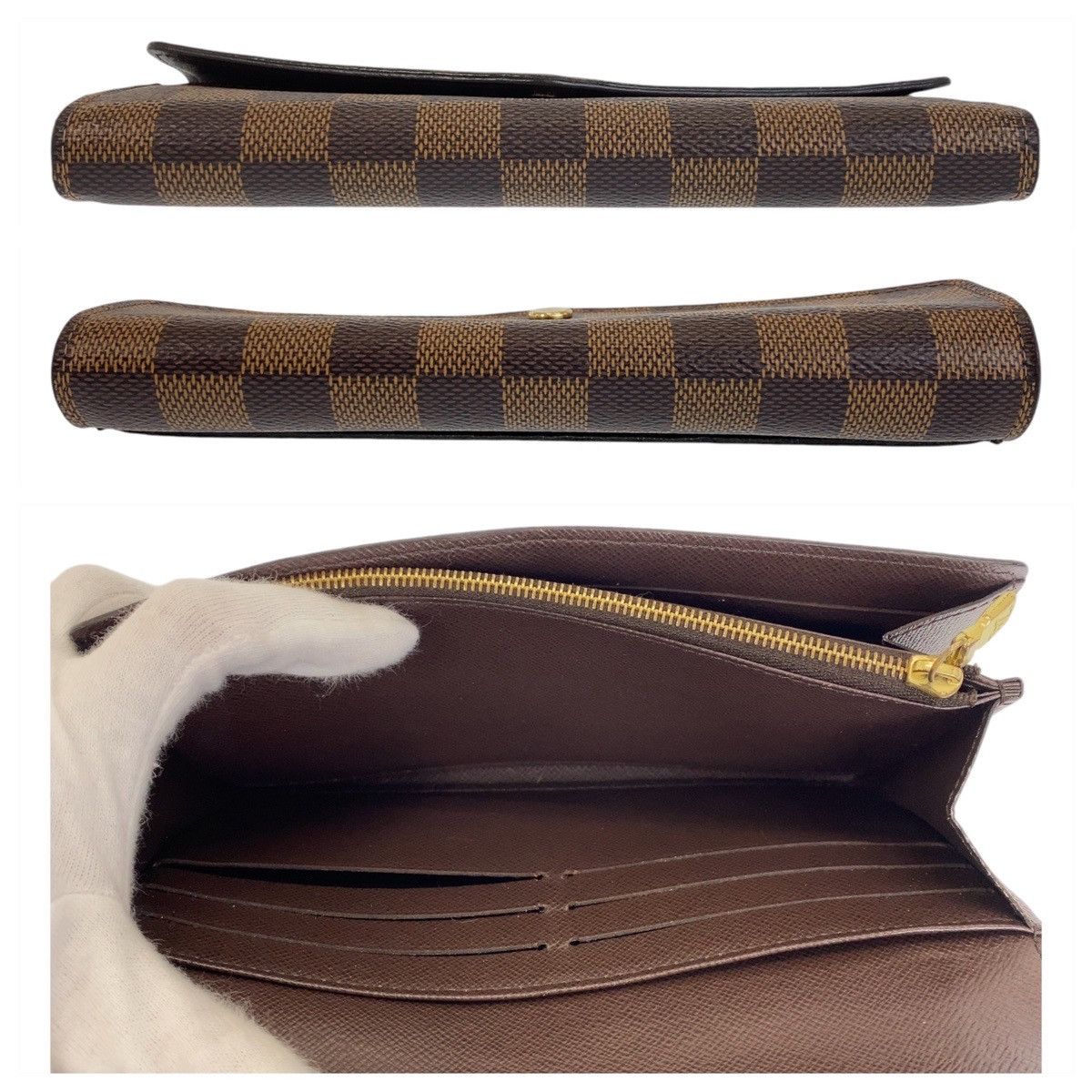 Louis Vuitton Louis Vuitton Louis Vuitton Damier Long Wallet N63209 Canvas Long Wallet N63209 Size ONE SIZE - 9 Thumbnail