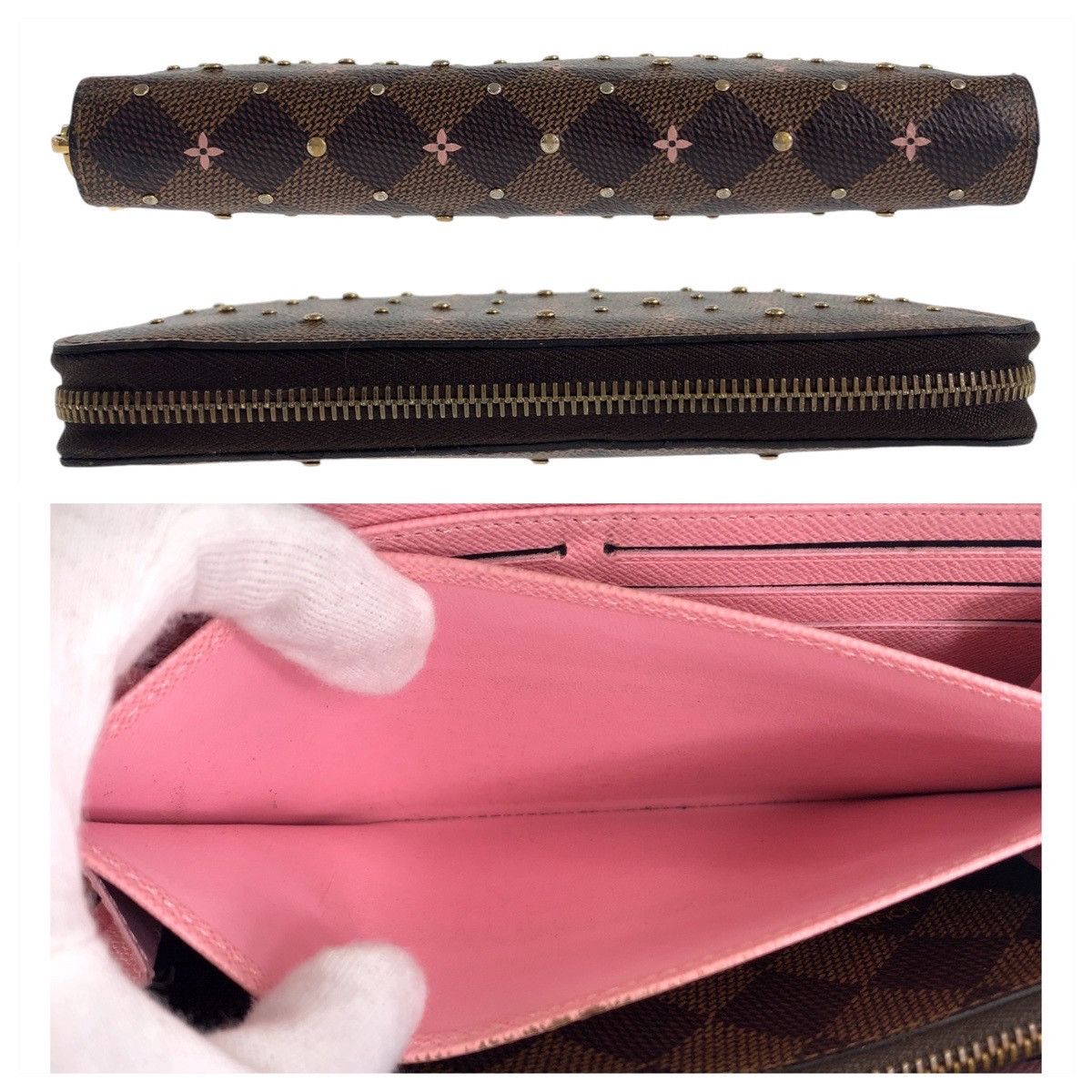 Louis Vuitton Louis Vuitton Louis Vuitton Damier Zippy Wallet Brown N60473 Canvas Long Wallet N60473 Size ONE SIZE - 8 Thumbnail