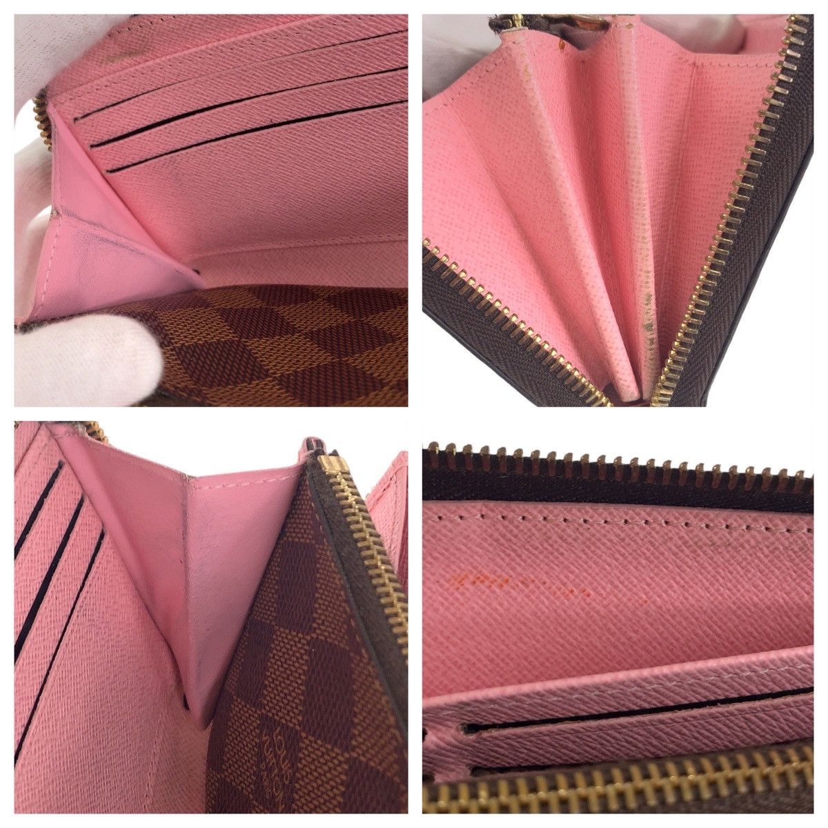 Louis Vuitton Louis Vuitton Louis Vuitton Damier Zippy Wallet Brown N60473 Canvas Long Wallet N60473 Size ONE SIZE - 7 Thumbnail