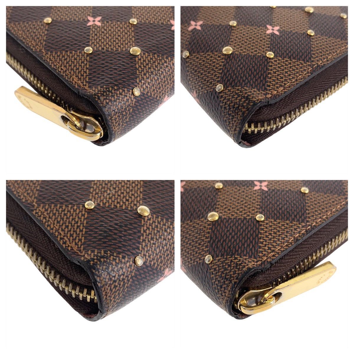 Louis Vuitton Louis Vuitton Louis Vuitton Damier Zippy Wallet Brown N60473 Canvas Long Wallet N60473 Size ONE SIZE - 4 Thumbnail