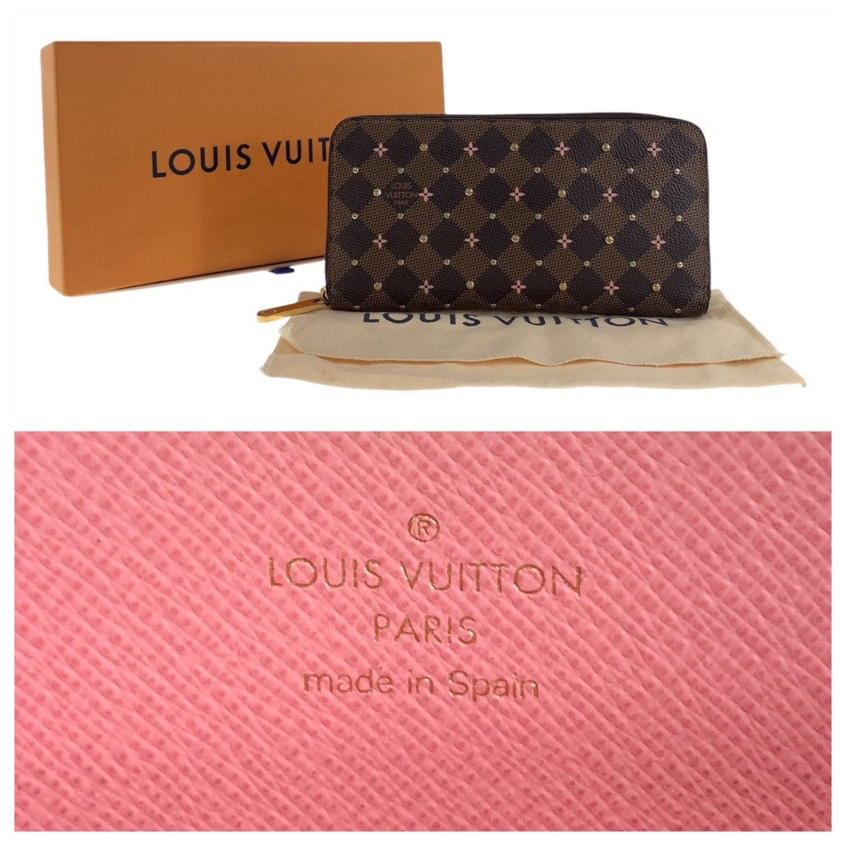 Louis Vuitton Louis Vuitton Louis Vuitton Damier Zippy Wallet Brown N60473 Canvas Long Wallet N60473 Size ONE SIZE - 10 Thumbnail