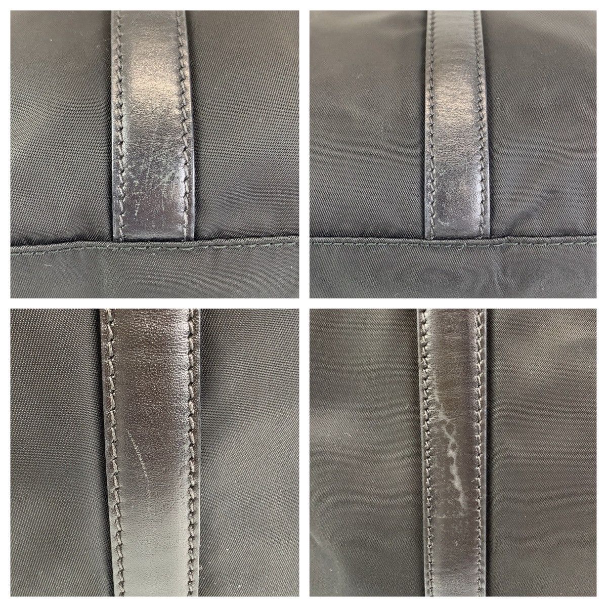 Prada Prada Prada Nylon Leather Tessuto Logo Tote Bag Canvas Tote Bag Size ONE SIZE - 7 Thumbnail