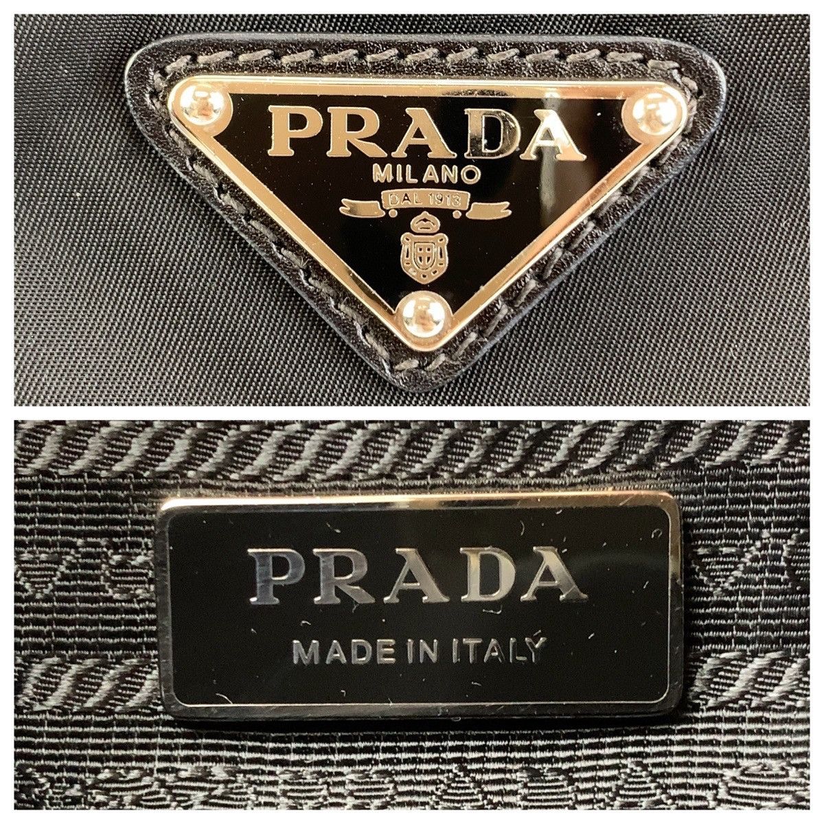 Prada Prada Prada Nylon Leather Tessuto Logo Tote Bag Canvas Tote Bag Size ONE SIZE - 10 Thumbnail