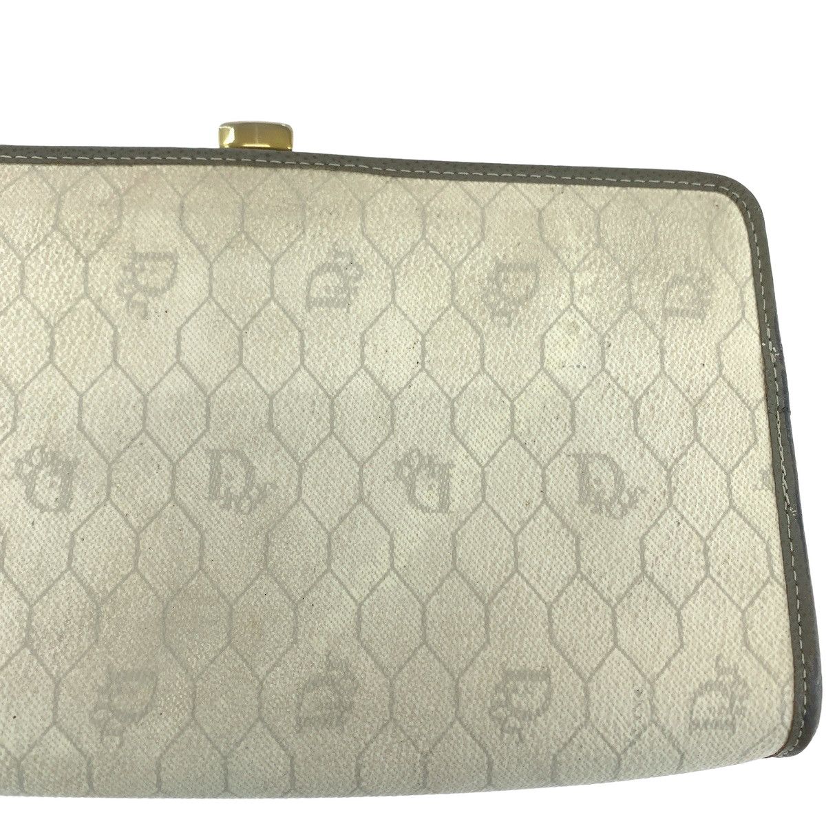 Dior Dior Dior PVC Honeycomb Clutch Bag Canvas Clutch Bag in Very Good Condition Size ONE SIZE - 7 Thumbnail