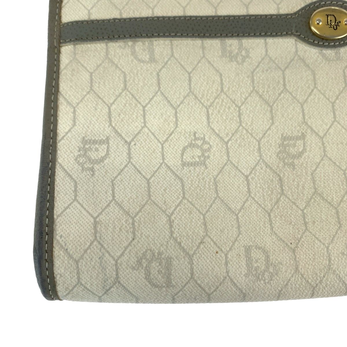 Dior Dior Dior PVC Honeycomb Clutch Bag Canvas Clutch Bag in Very Good Condition Size ONE SIZE - 6 Thumbnail