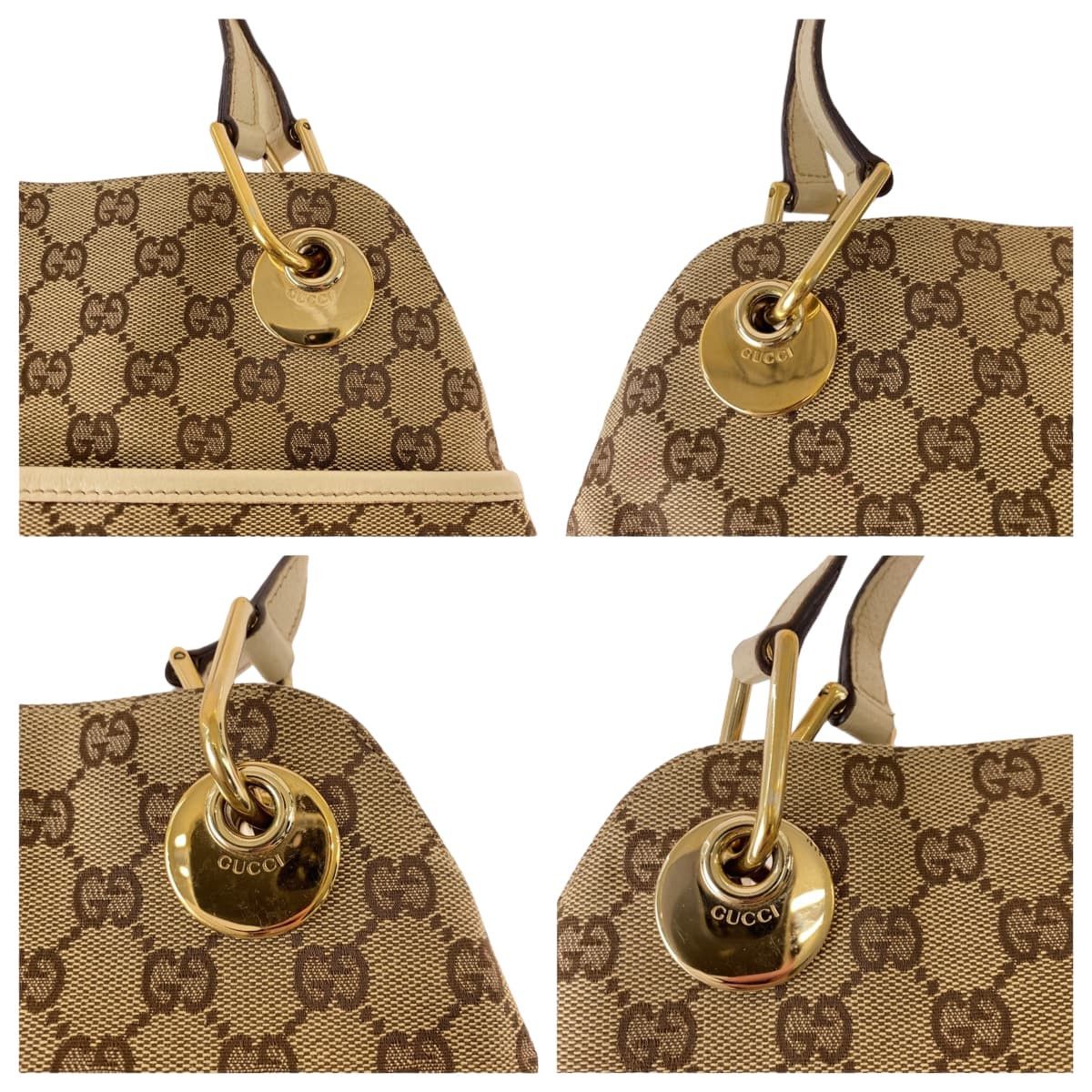 Gucci Gucci Gucci GG Canvas Shoulder Tote Bag 121023 Canvas Tote Bag 121023 in Very Good Condition Size ONE SIZE - 5 Thumbnail