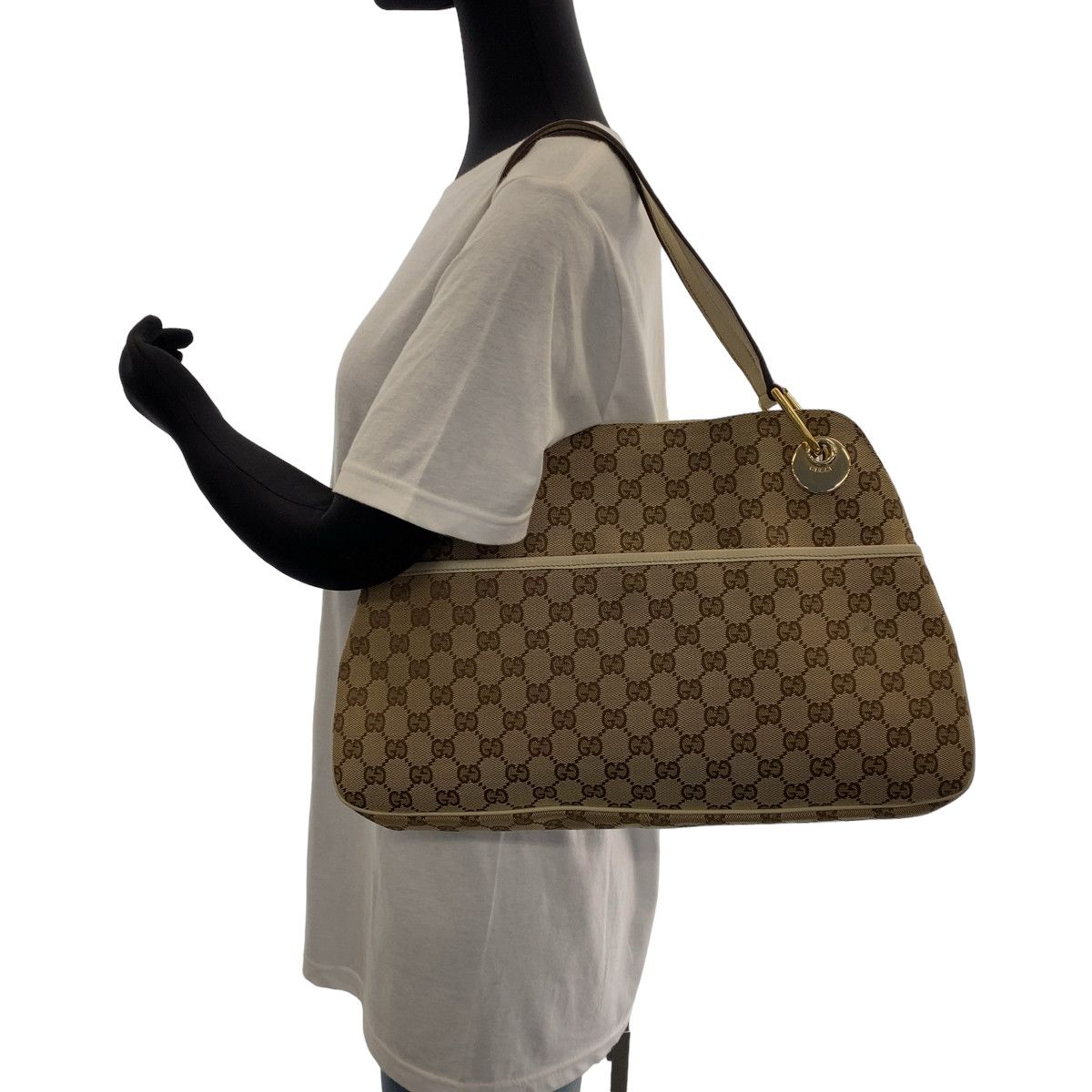 Gucci Gucci Gucci GG Canvas Shoulder Tote Bag 121023 Canvas Tote Bag 121023 in Very Good Condition Size ONE SIZE - 7 Thumbnail