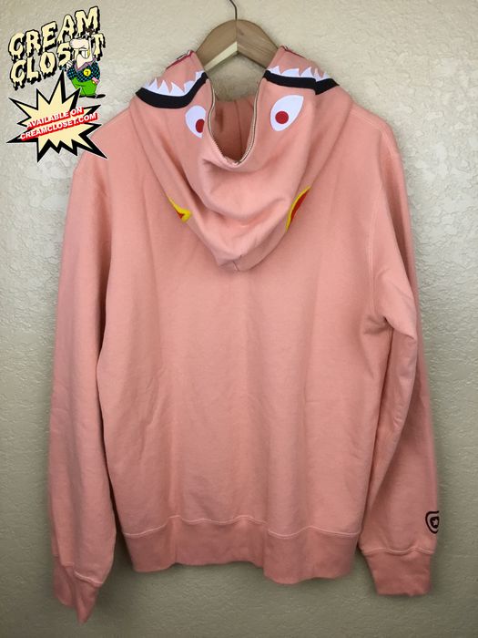 Peach bape hoodie sale