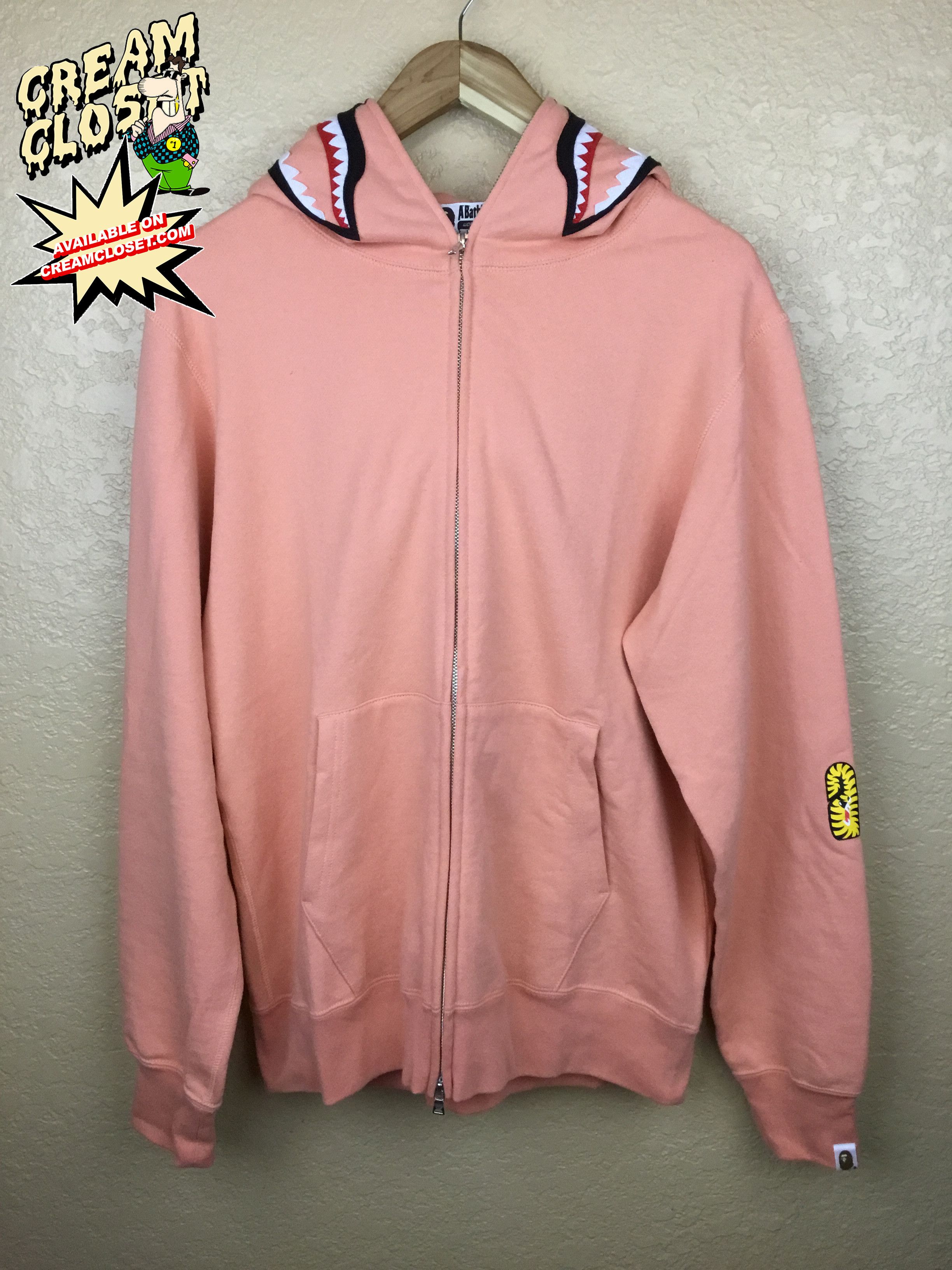 Peach bape clearance hoodie