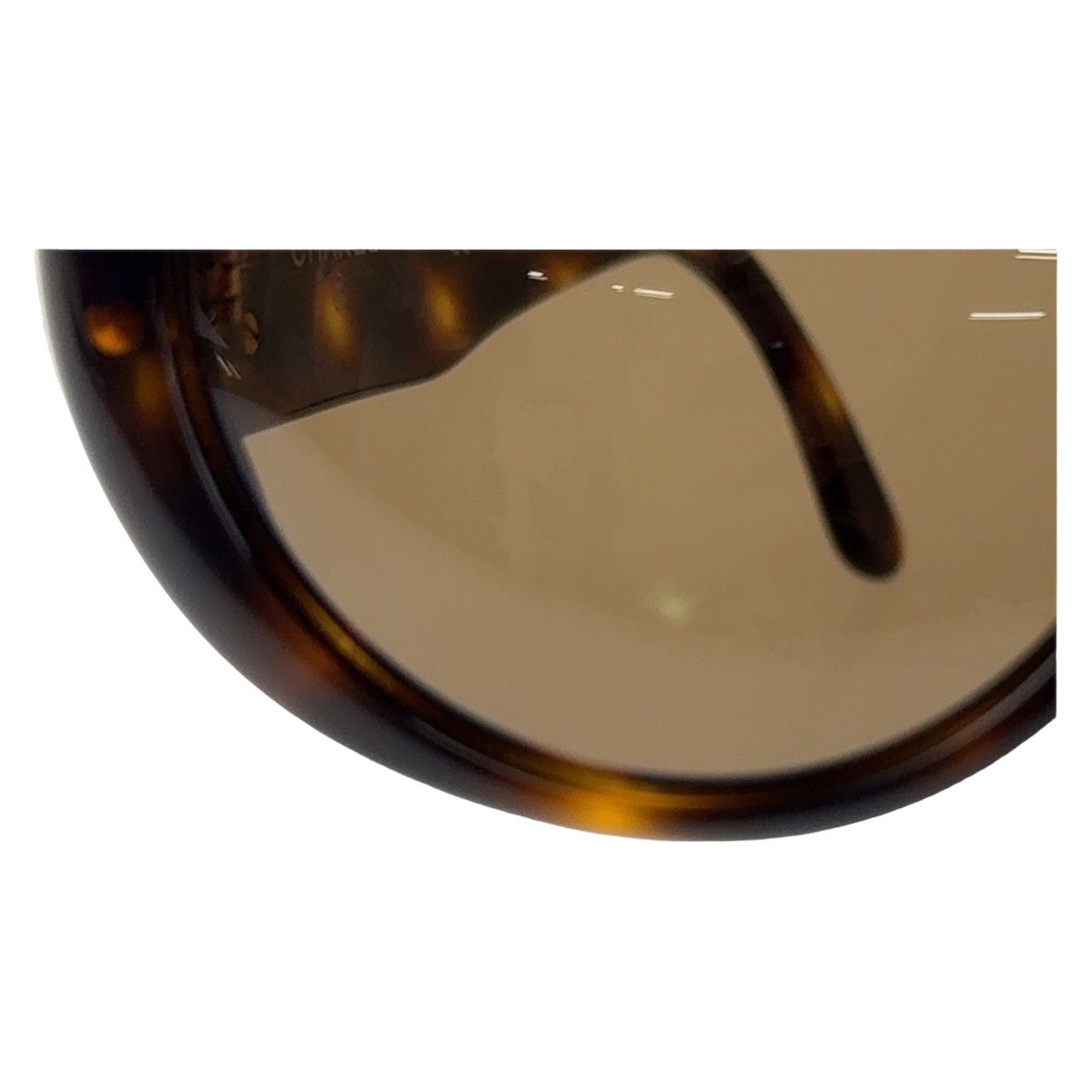 Chanel Chanel Chanel Marble Round Sunglasses Plastic Brown Gold Plastic Sunglasses 01453 91235 in Very Good Condition Size ONE SIZE - 9 Thumbnail