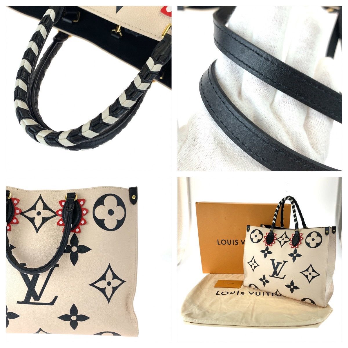 Louis Vuitton Louis Vuitton Louis Vuitton OnTheGo GM Tote Bag M45372 Leather Tote Bag M45372 in Great Condition Size ONE SIZE - 5 Thumbnail