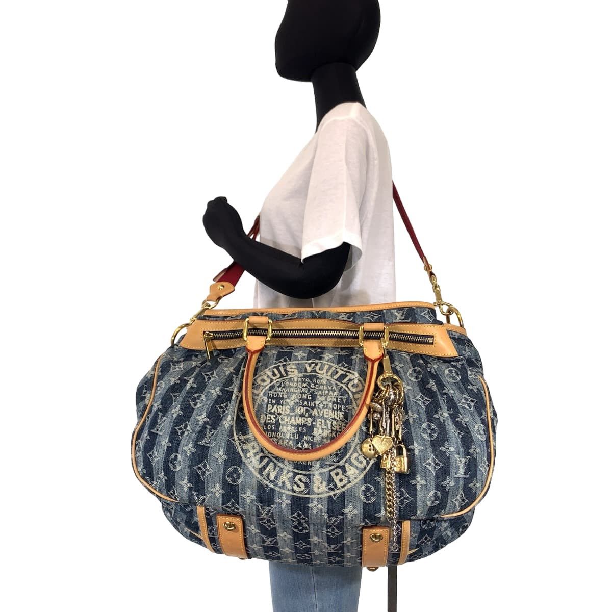 Louis Vuitton Louis Vuitton Louis Vuitton Monogram Denim Cabas GM Tote Bag M95336 Canvas Tote Bag M95336 in Very Good Condition Size ONE SIZE - 7 Thumbnail
