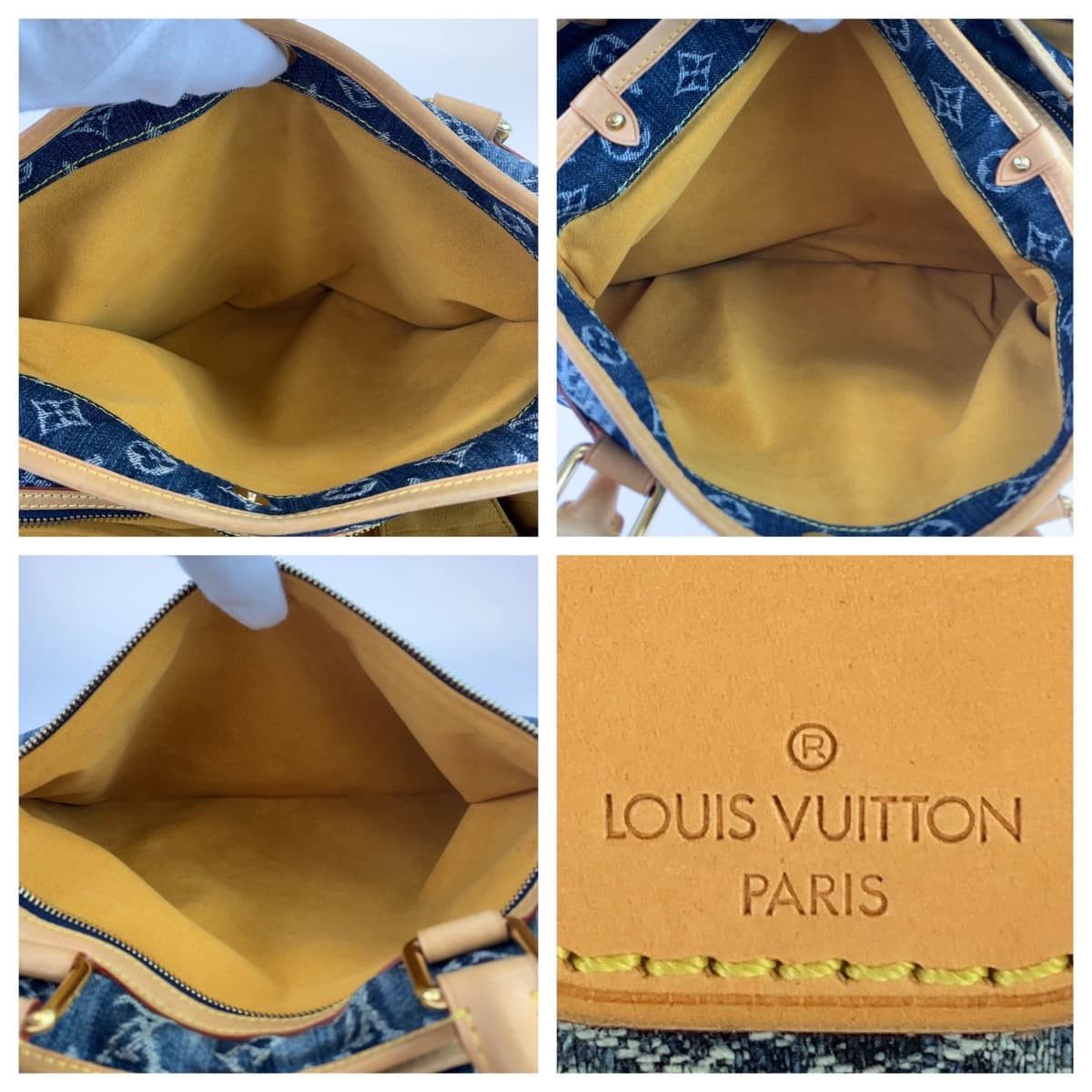 Louis Vuitton Louis Vuitton Louis Vuitton Monogram Denim Cabas GM Tote Bag M95336 Canvas Tote Bag M95336 in Very Good Condition Size ONE SIZE - 4 Thumbnail