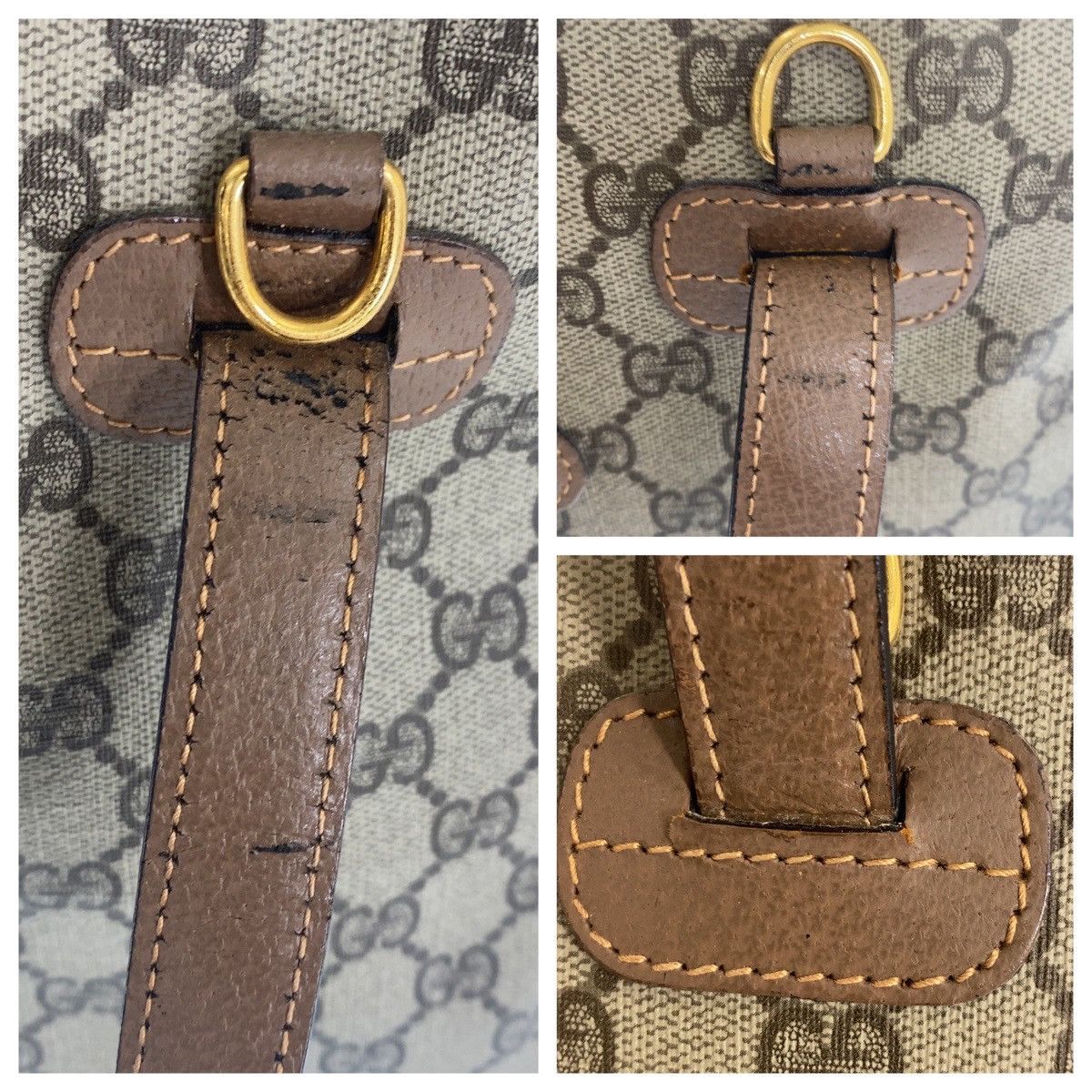 Gucci Gucci Interlocking GG Supreme Canvas Leather Handbag Canvas Handbag 7009 97 000 in Good Condition