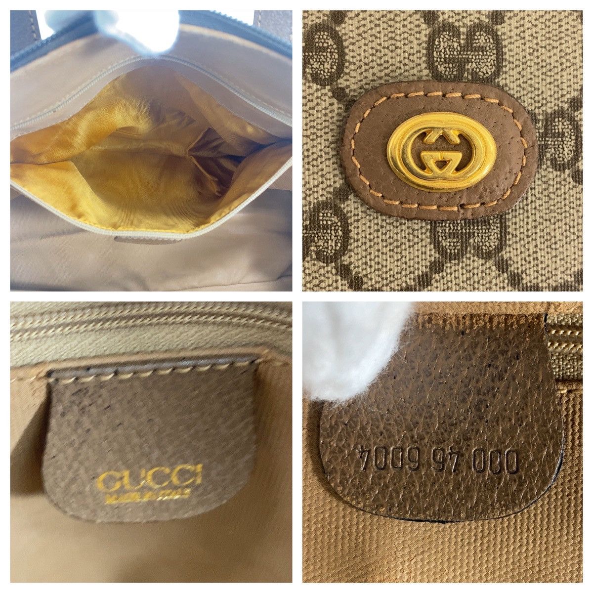 Gucci Gucci Interlocking GG Supreme Canvas Leather Handbag Canvas Handbag 7009 97 000 in Good Condition