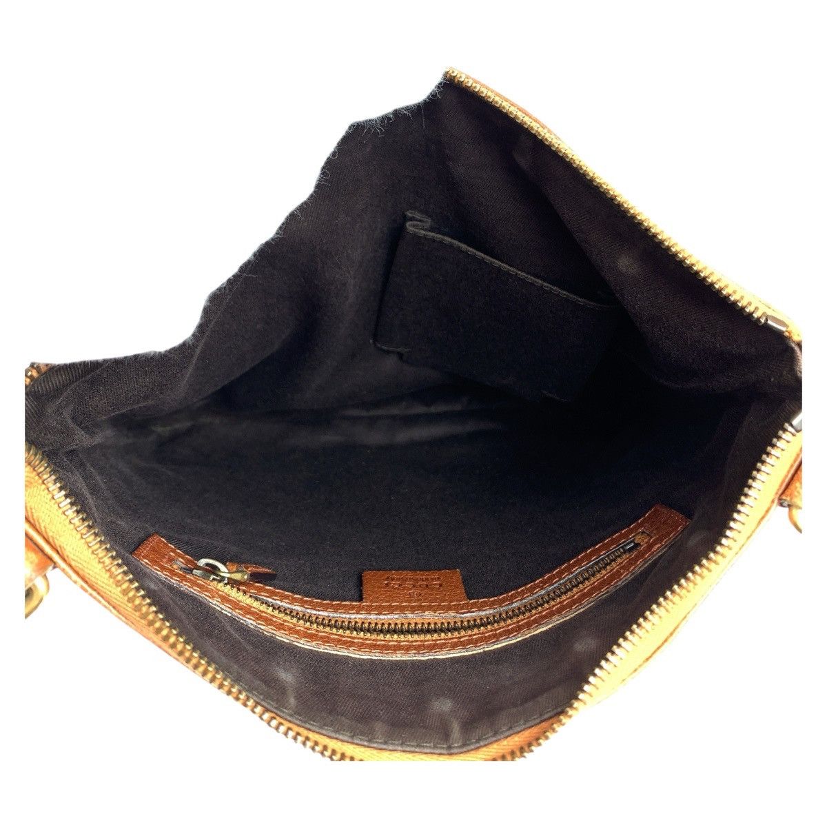 Gucci Gucci Gucci GG Canvas Leather Studs Brown Camel Gold Hardware Crossbody Bag Canvas Crossbody Bag 120893 in Very Good Condition Size ONE SIZE - 3 Thumbnail